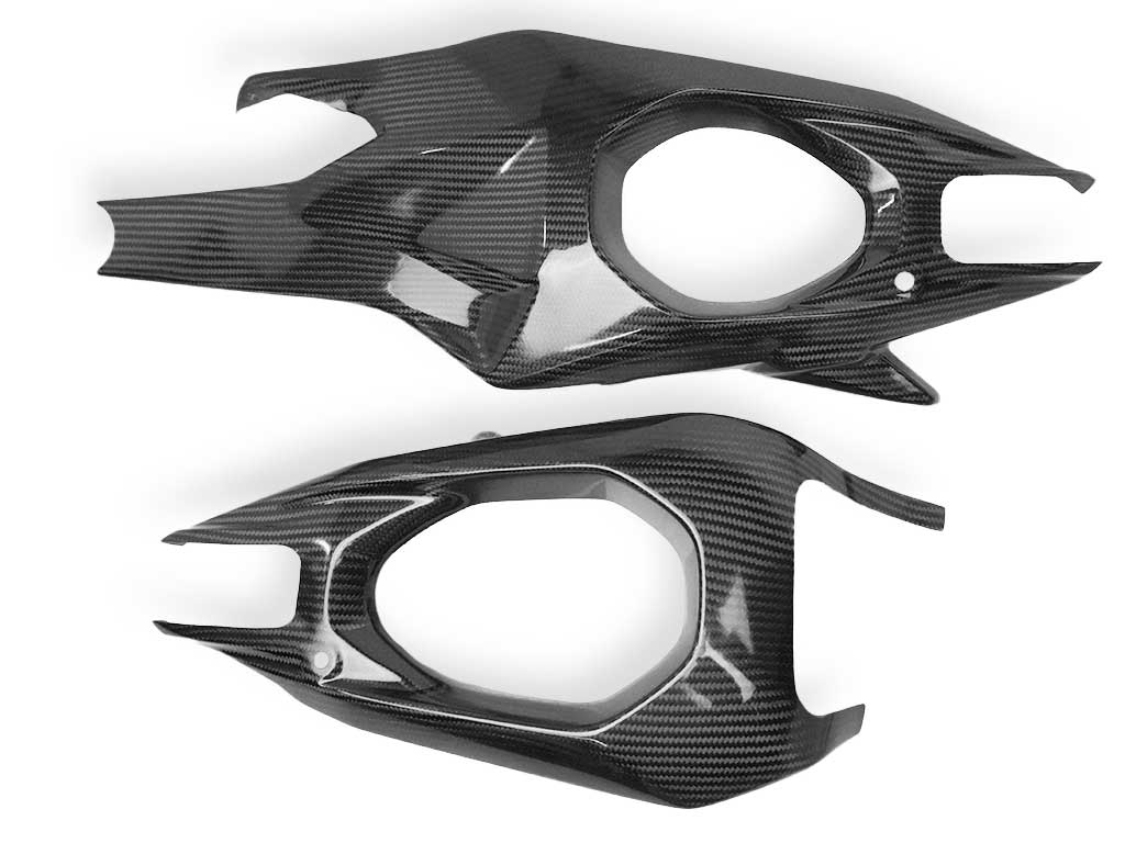 GROSSE KOMPLETTE VORDERE SCHWINGENABDECKUNG | ZWEI STÜCKE | KOHLENSTOFFAUTOKLAV | DUCATI PANIGALE V4 / V4S / V4R / Tricolore 2025