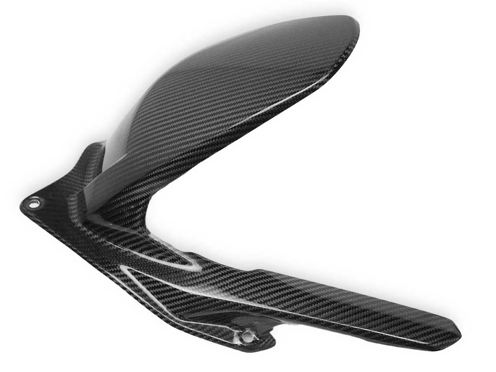 PARAFANGO POSTERIORE CON COPRI CATENA | CARBONIO AUTOCLAVE | DUCATI PANIGALE V4 / V4S / V4R / Tricolore 2025