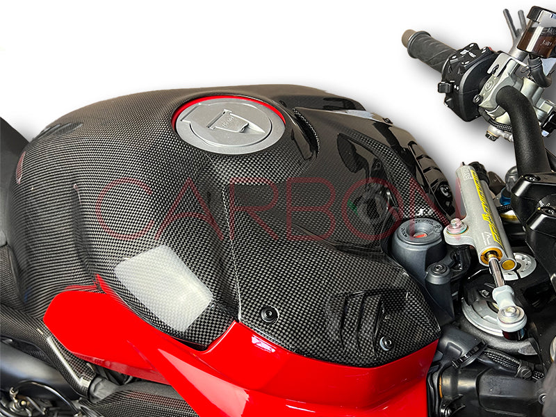 COUVERCLE BOITE A AIR CARBONE AUTOCLAVE DUCATI STREETFIGHTER V4 2020 / 2021 / 2022 / 2023