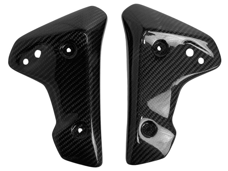 COPPIA COPRI RADIATORE LATERALI SUPERIORI IN CARBONIO AUTOCLAVE PER TRIUMPH SPEED TRIPLE 1200 RR / RS 2020 - 2026