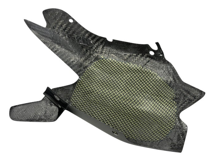 COPRI FORCELLONE CON PINNA PARACATENA CARBONIO AUTOCLAVE DUCATI SBK PANIGALE 1199 1299 955 V2