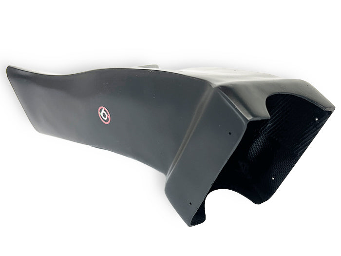 CONDOTTO TUBO ARIA IN VETRORESINA USO RACING PER YAMAHA R6 2017 2018 2019 2020 2021 2022 2023 2024 2025