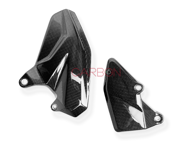 AUTOCLAVE CARBON HEEL GUARDS FOR DUCATI MULTISTRADA V4 2021 / 2022 / 2023 FOOTPEGS