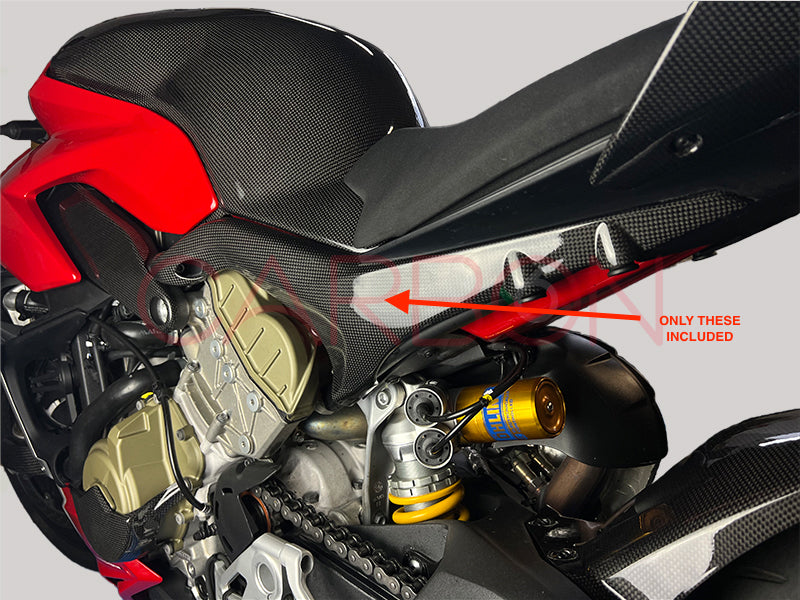 PANNELLI LATERALI SOTTO SERBATOIO IN CARBONIO DUCATI STREETFIGHTER V4 2020 / 2021 / 2022 / 2023