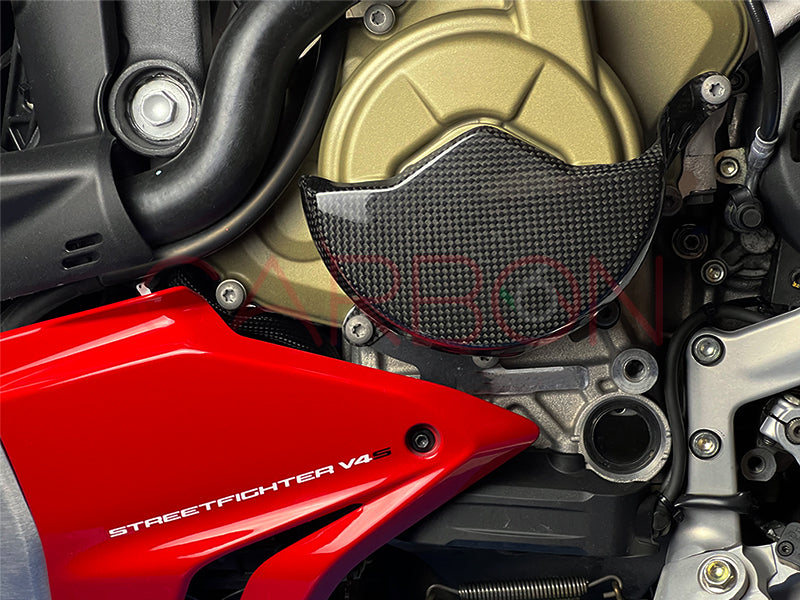 CACHE ALTERNATEUR CARBONE DUCATI STREETFIGHTER V4 2020 / 2021 / 2022 / 2023