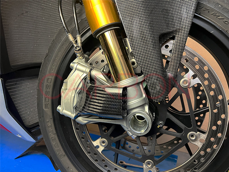 CONVOGLIATORI ARIA PINZE FRENO IN CARBONIO DUCATI STREETFIGHTER V4 2020 / 2021 / 2022 / 2023 ( NO OHLINS )