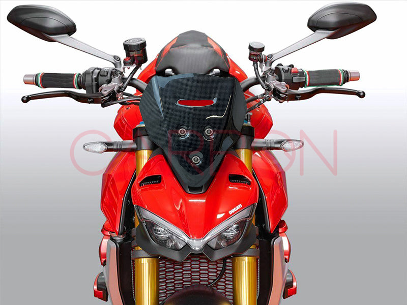 CUPOLINO STRUMENTAZIONE ANTERIORE MAGGIORATO IN CARBONIO DUCATI STREETFIGHTER V4 2020 / 2021 / 2022 / 2023