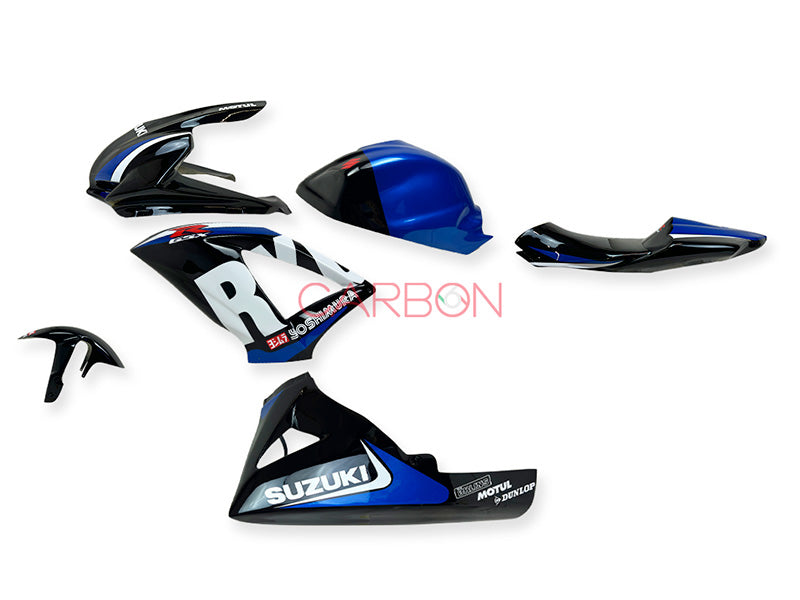 KIT CARENADO COMPLETO RACING SIXFIBER GSXR 600/750 2008-10 PINTADO RÉPLICA RYUYO YOSHIMURA