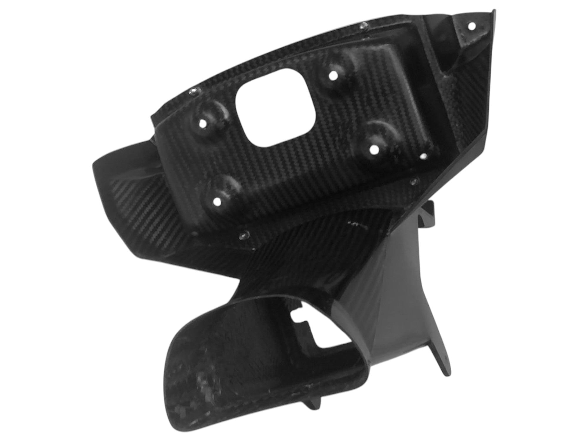 CONDOTTO ARIA + TELAIETTO PORTASTRUMENTI PER STRUMENTAZIONE ORIGINALE | CON COPERTURA PLEXIGLASS PROTETTIVA | IN CARBONIO AUTOCLAVE PER DUCATI PANIGALE V4 / V4S / V4R / Tricolore 2025