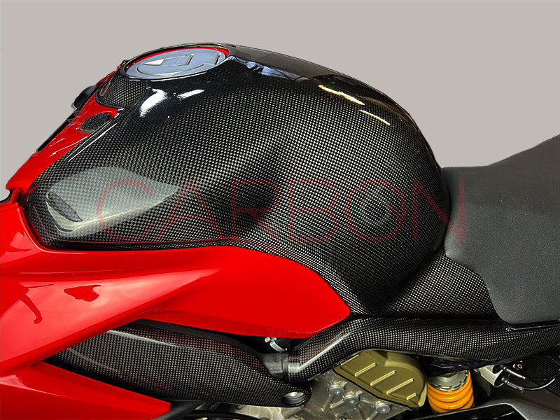 COUVERCLE DE RÉSERVOIR AUTOCLAVE CARBONE DUCATI STREETFIGHTER V4 2020 / 2021 / 2022 / 2023