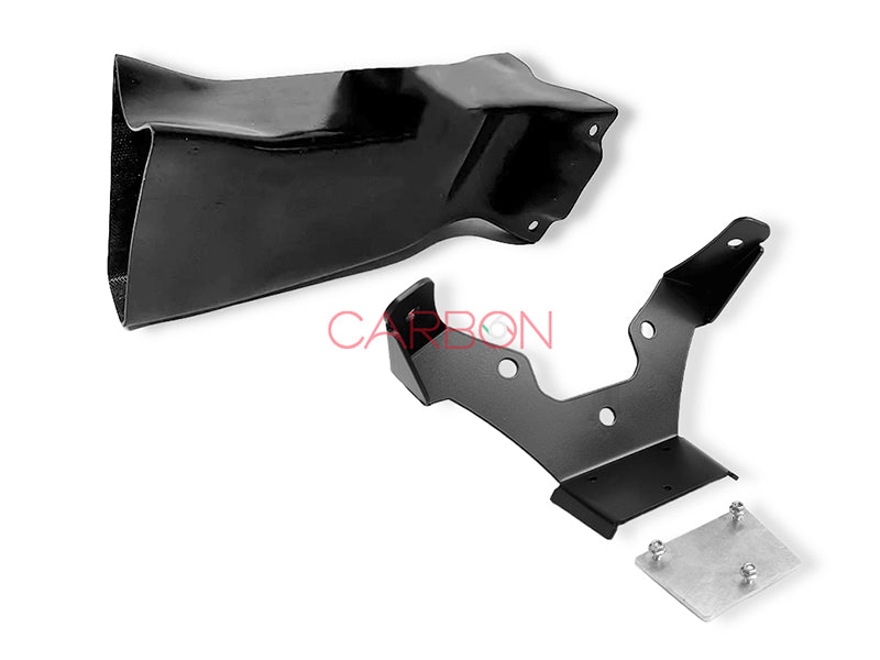 CONDUIT D'AIR EN FIBRE DE VERRE + CADRE D'INSTRUMENT AVANT DE COURSE EN ALUMINIUM POUR CBR 600 RR DE 2020 À 2025