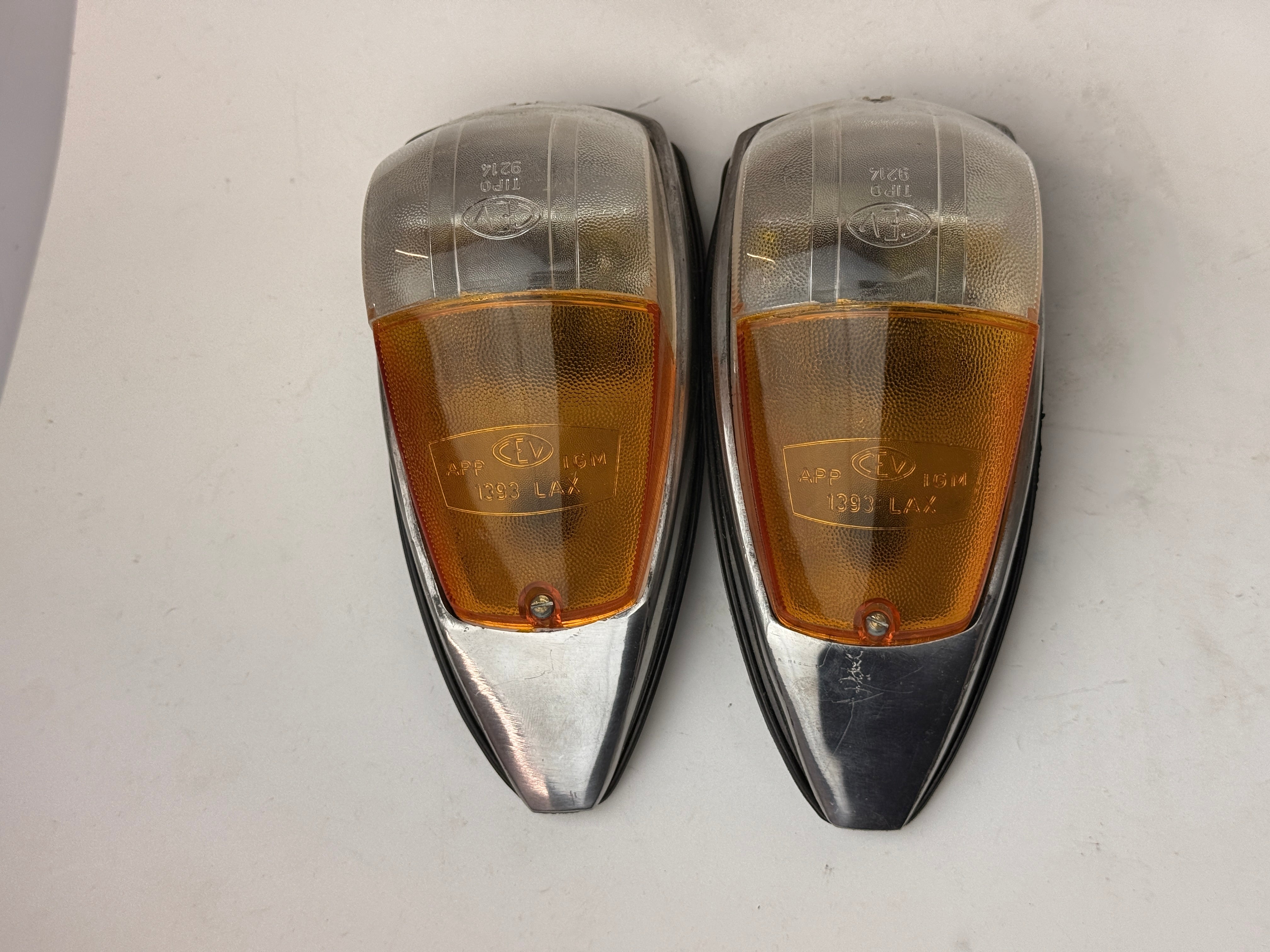 Accessori Coppia Fanali per Cabina Antero Laterali Mod. 9214 Motocarri Lambro