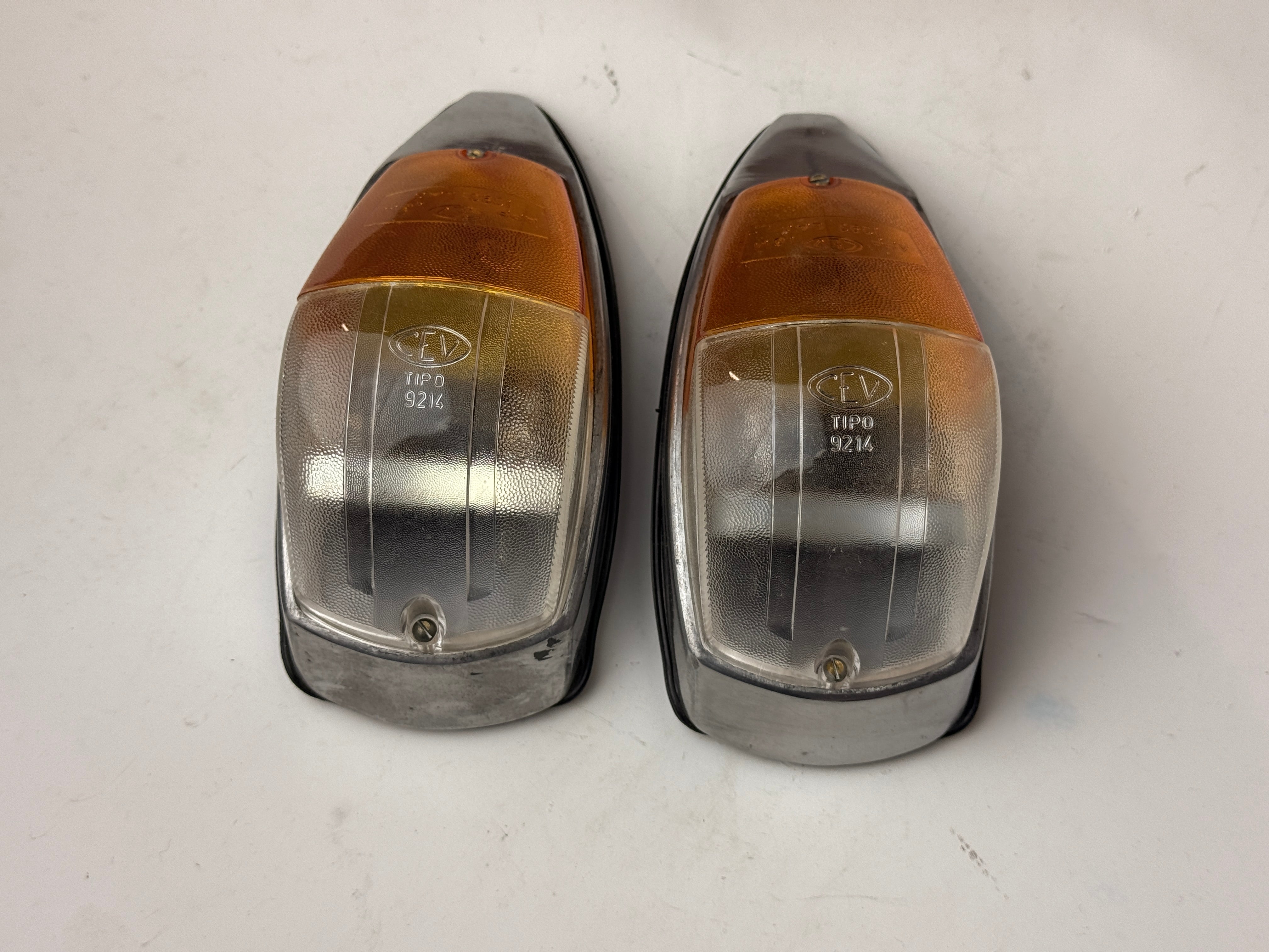 Accessori Coppia Fanali per Cabina Antero Laterali Mod. 9214 Motocarri Lambro