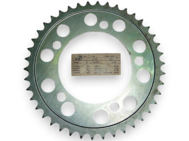 Corona trasmissione PBR 525 42 denti acciaio
