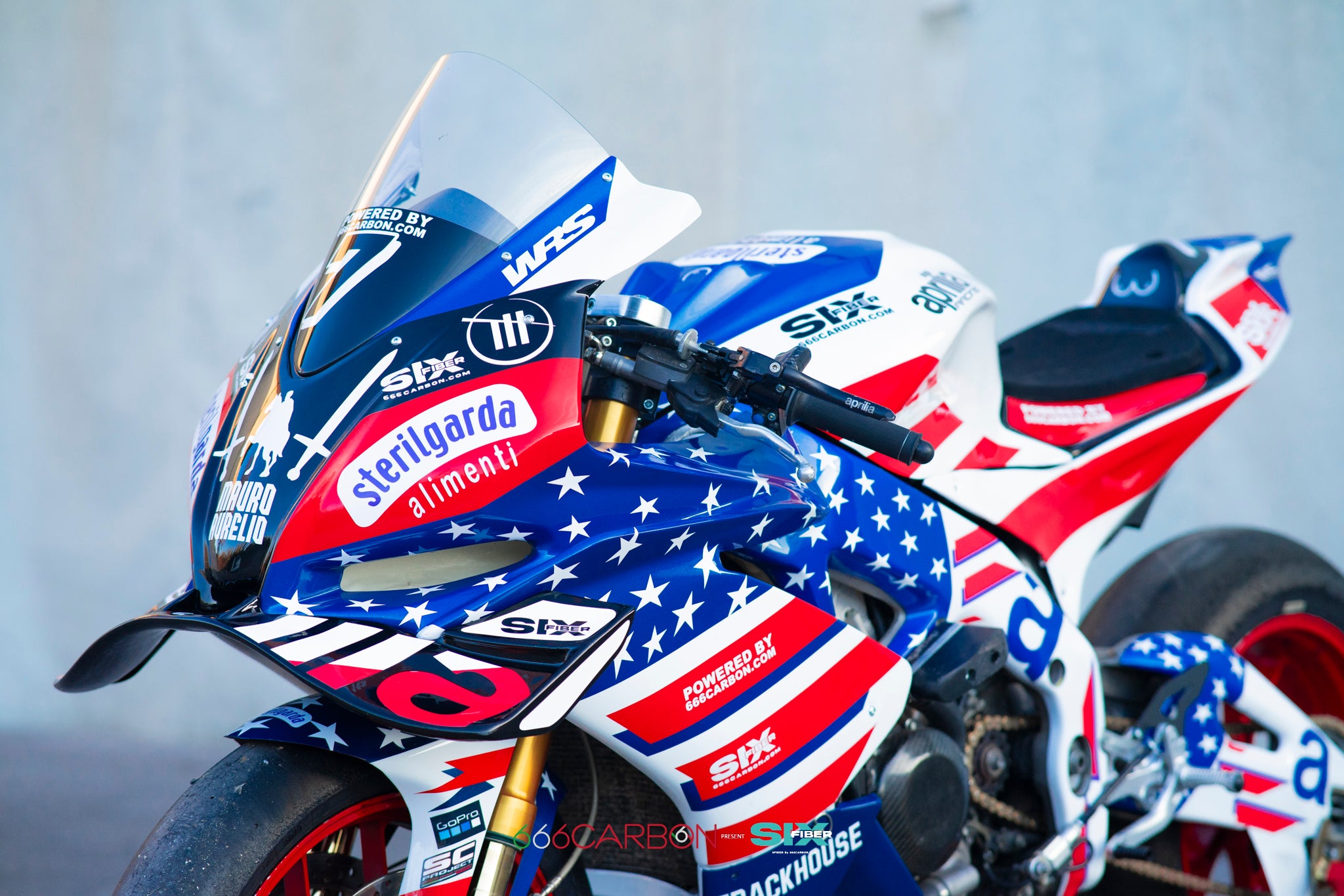 KIT CARENA COMPLETA IN SIXFIBER + ACCESSORI | VERNICIATA REPLICA TRACKHOUSE MOTOGP PER APRILIA RSV4 1100 2015 - 18 E 1100 2019 - 20