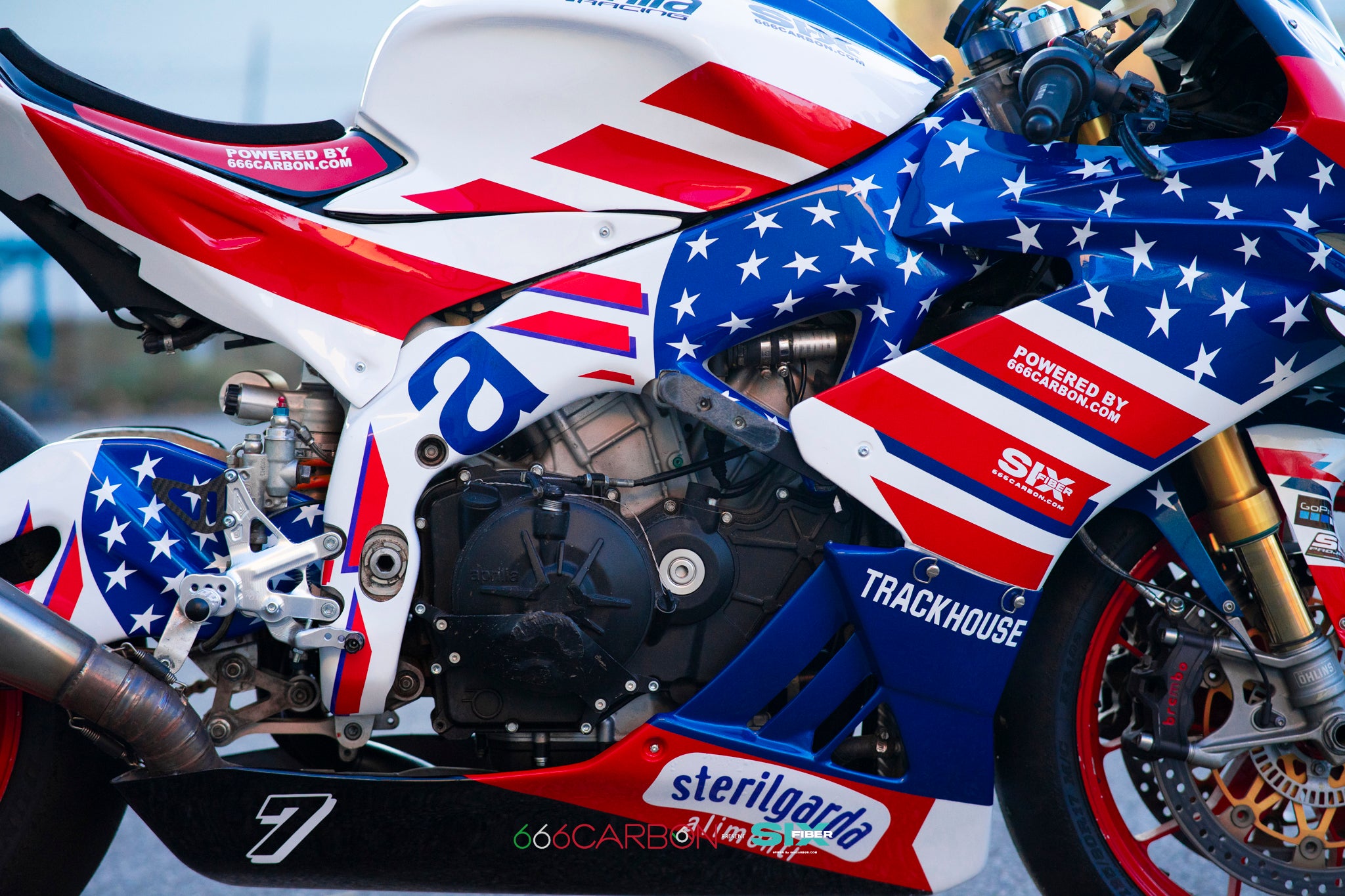 CUBIERTAS GRANDES DE CHASIS DE CARBONO PINTADO APRILIA RSV4 2009-2024 / TUONO V4 2010-2025