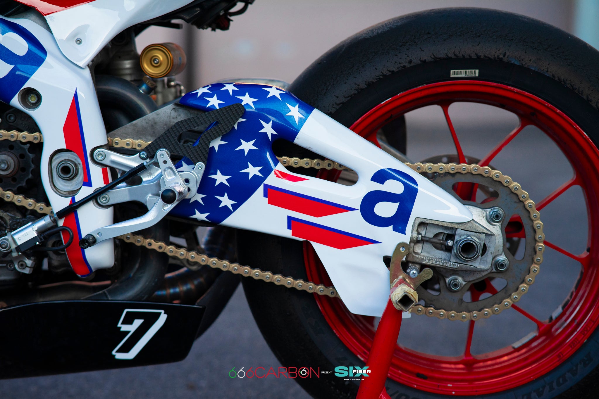 COUVERCLE DE BRAS OSCILLANT EN CARBONE PEINT APRILIA RSV4 2009-2020 - TUONO V4 2011-2020