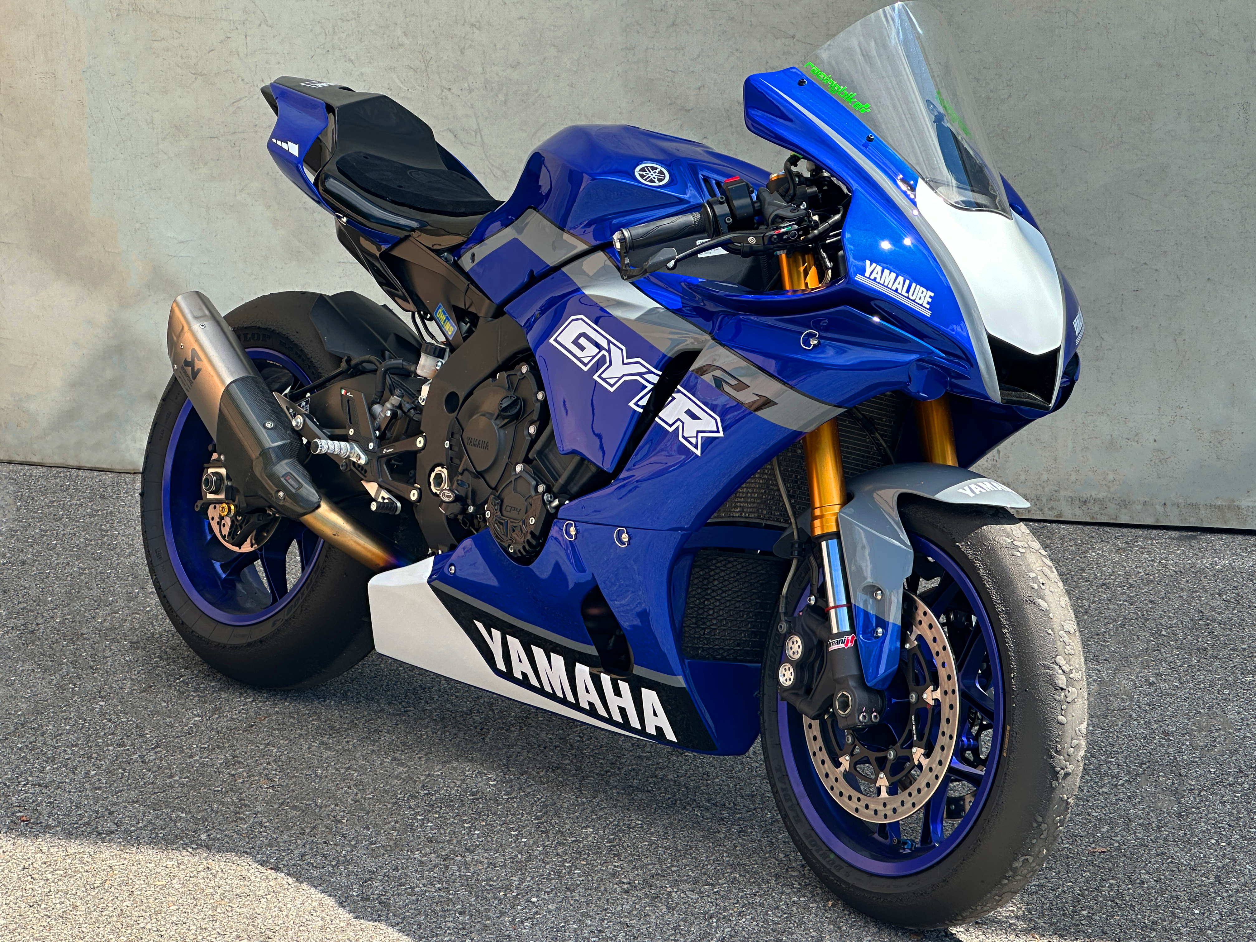 KIT CARÉNAGE COMPLET SIXFIBER RACING YAMAHA YZF R1 2020 2021 2022 2023 2024 2025 & R1 M REPLICA GYTR BLEU GRIS BLANC NOIR