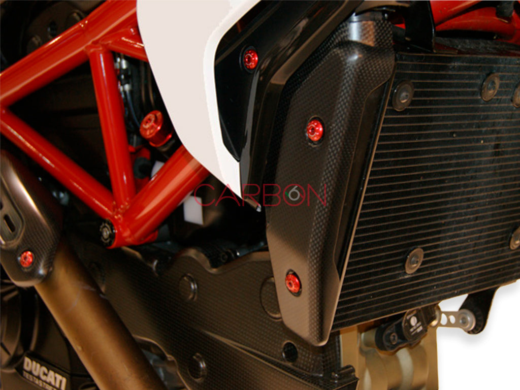 CÔTÉS DE RADIATEUR CARBONE AUTOCLAVE DUCATI HYPERMOTARD 821 821SP 939 939SP HYPERSTRADA 821 939