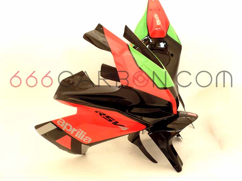 KOMPLETTES VERKLEIDUNGSKIT RACING SIXFIBER LACKIERTES DESIGN 10 APRILIA RSV 4 2015-2020