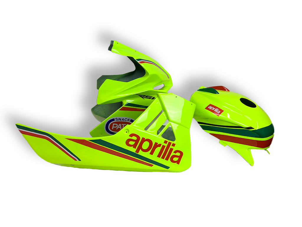KOMPLETTES VERKLEIDUNGSKIT RACING SIXFIBER LACKIERTES DESIGN 15 APRILIA RSV4 2015-2020
