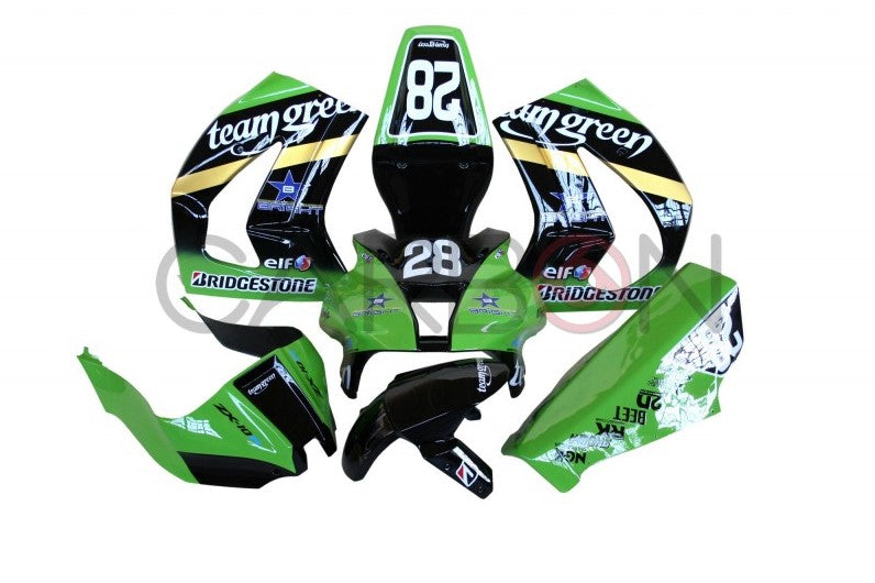 KIT CARENADO COMPLETO RACING SIXFIBER PINTADO RÉPLICA VERDE KAWASAKI ZX-10 R 2011-2015