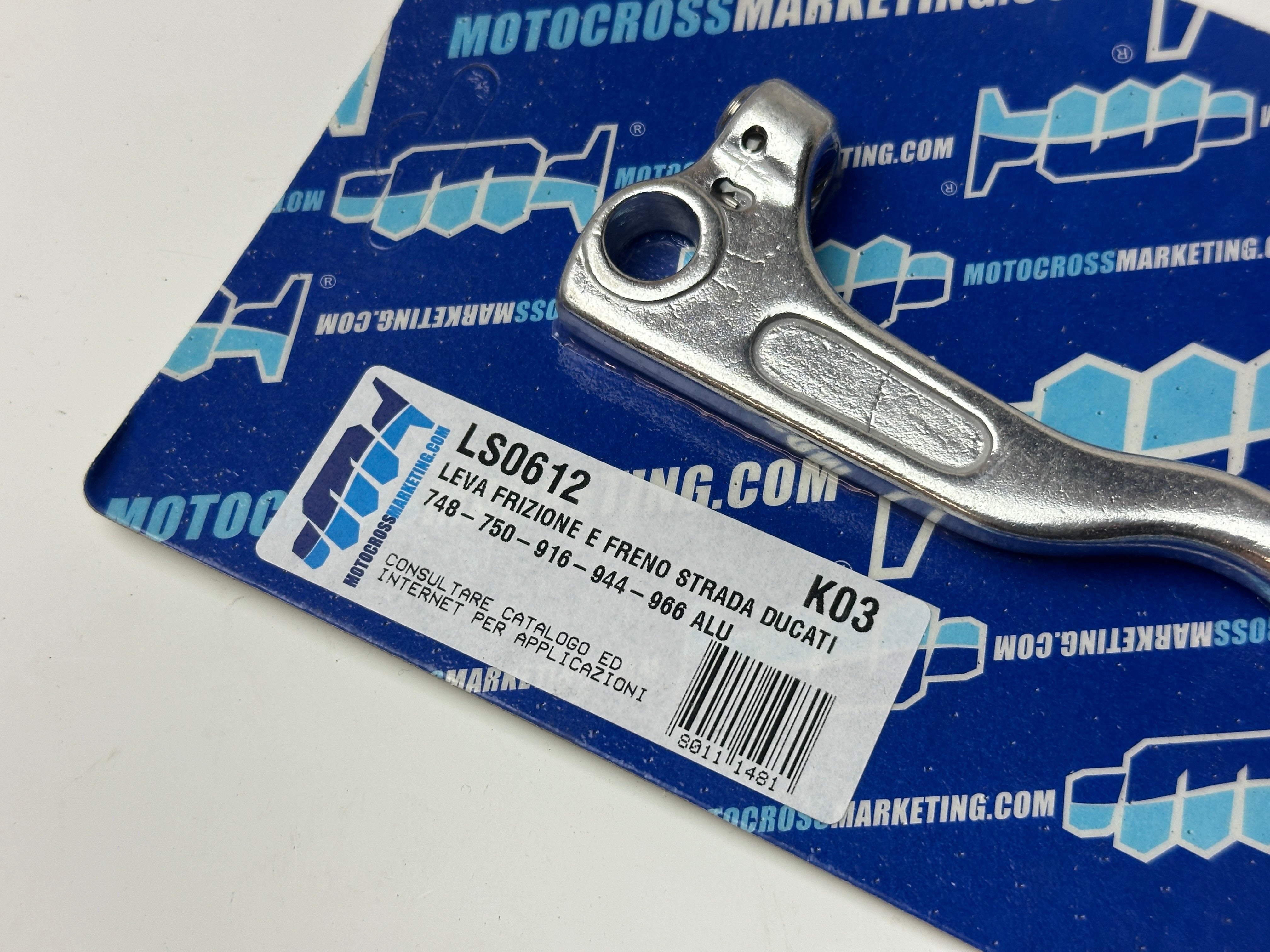 POLISHED RH/LH LEVER FOR DUCATI-HUSQVARNA LS0612