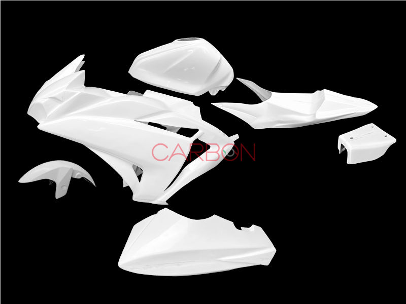 COMPLETE FIBERGLASS RACING FAIRING KIT YAMAHA YZF R3 2015 - 2018
