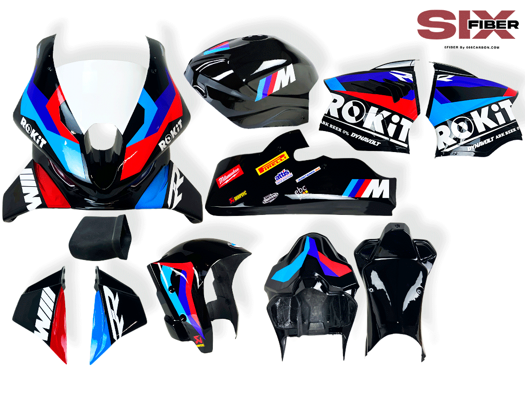 KIT DE CARÉNAGE COMPLET EN RÉPLIQUE PEINTE À SIX FIBRES TOPRAK RAZGATLIOĞLU ROKiT | BMW M1000RR 2023 2024 2025
