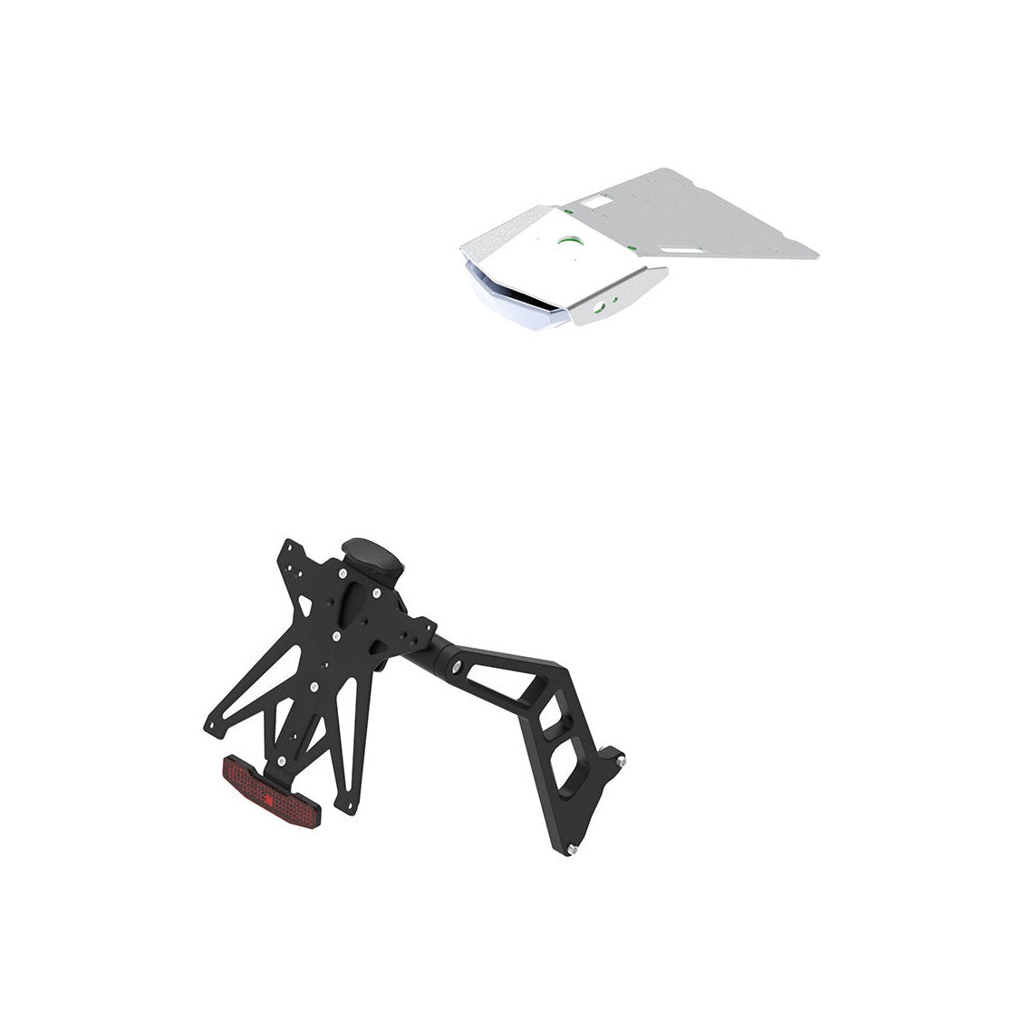 Kit Portatarga Regolabile Nero