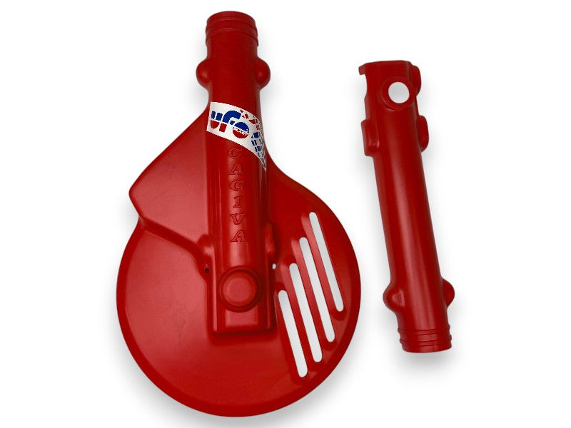 Kit Copridisco Rosso e Paracolpi Manubrio per Cagiva Elefant e Aletta Rossa