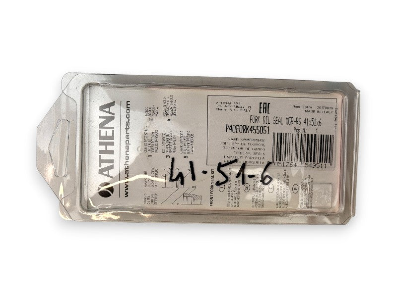 Athena P40FORK455051 – Kit Paraoli Forcella 41×51×6 mm – MGR / RS