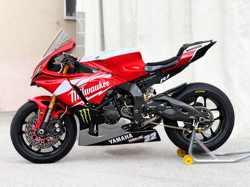 KIT CARÉNAGE COMPLET SIXFIBER RACING YAMAHA YZF R1 2020 - 2025 & R1 M REPLICA MILWAUKEE