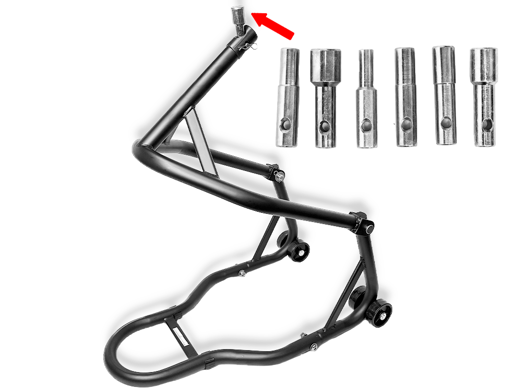 CAVALLETTO CENTRALE ANTERIORE ALZAMOTO CON RUOTE