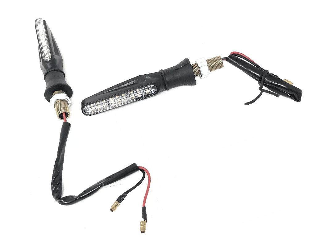 2 WATERPROOF MOTORCYCLE LED TURN SIGNALS | PAIR OF LED TURN SIGNALS FOR MOTORCYCLE MOTARD STREET BIKE SCOOTER