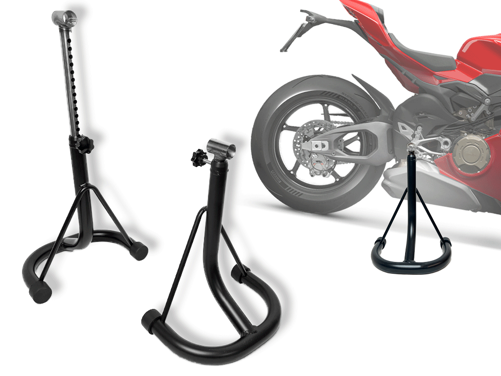 PAR DE SOPORTES PARA ELEVADORES DE ESTRIBERAS DE MOTO