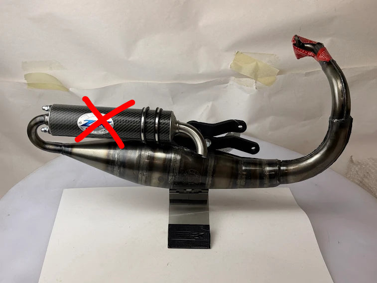 Marmitta espansione Leovince ZX senza silenziatore per Peugeot Zenith Buxy Speedake 50 2T