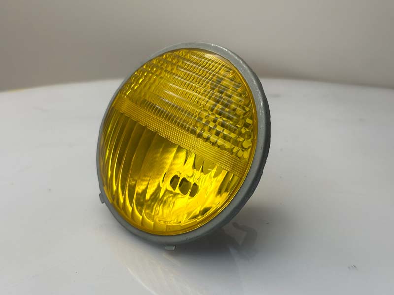 Phare avant rond en verre jaune Vespa 50 Piaggio '60
