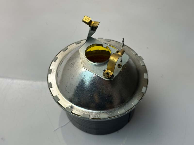 Phare avant rond en verre jaune Vespa 50 Piaggio '60