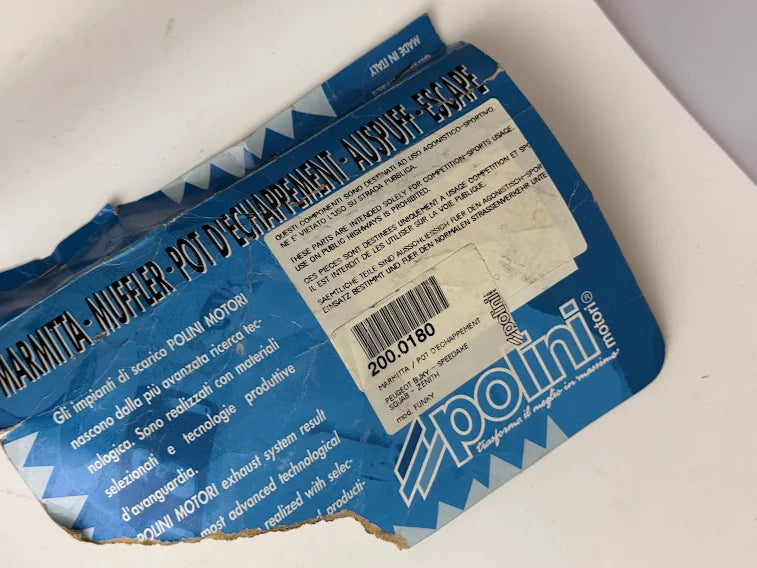POLINI 200.0180 Marmitta Espansione con Silenziatore Carbon Look per Peugeot Speedake, Zenith, Buxy
