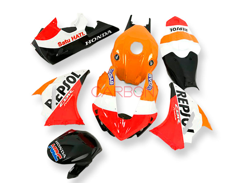 KIT CARENADO COMPLETO RACING SIXFIBER PINTADO RÉPLICA REPSOL CBR 1000 RR 2017-19