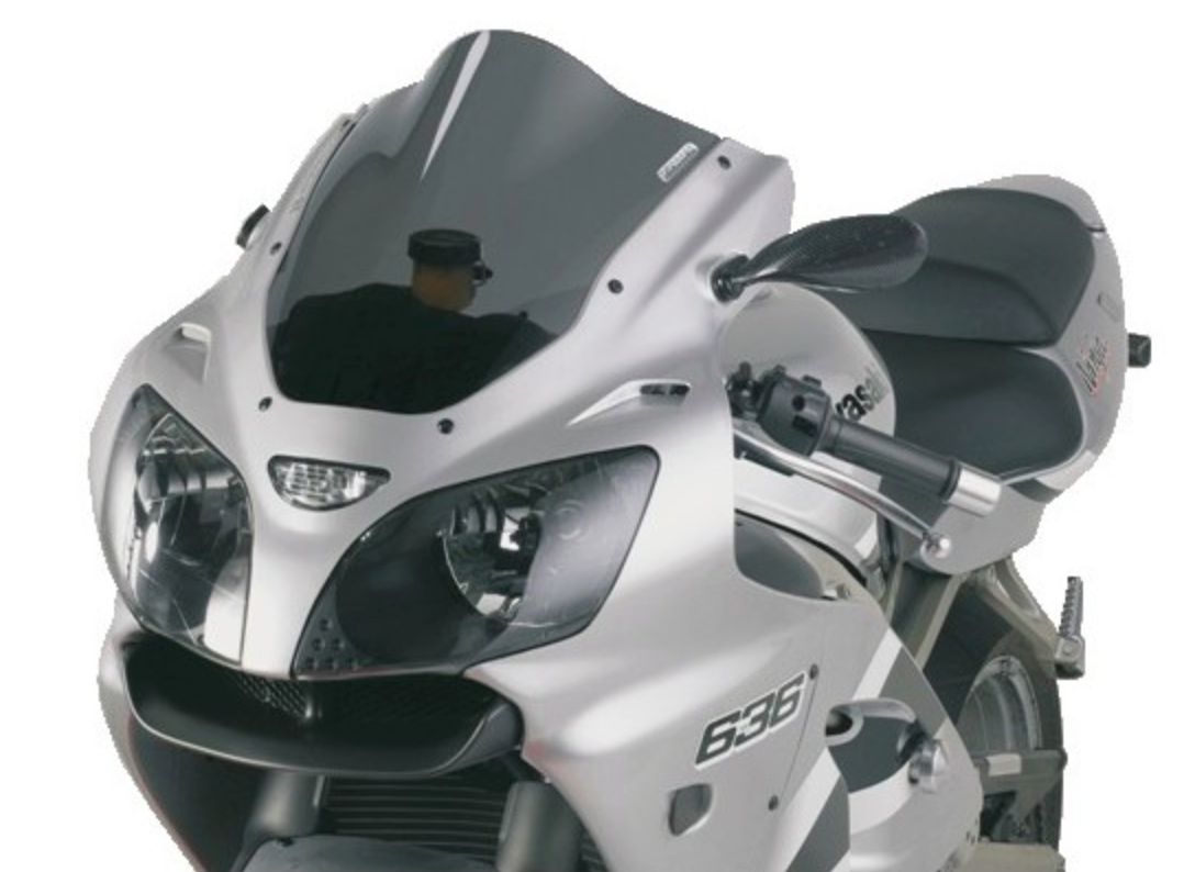 PANTALLA DOBLE BURBUJA PLEXIGLASS TRANSPARENTE F.FABBRI KAWASAKI NINJA ZX-6R 2000-02