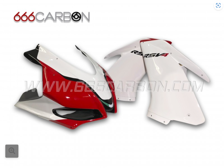 KIT CARÉNAGE COMPLET RACING SIXFIBER PEINT DESIGN 3 APRILIA RSV 4 2009-2014