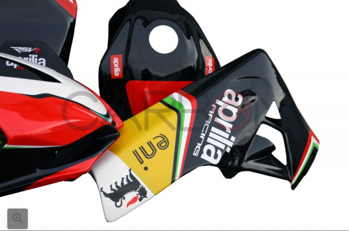 KIT CARENADO RACING COMPLETO SIXFIBER PINTADO DISEÑO 4 SBK RÉPLICA APRILIA RSV 4 2009-2014