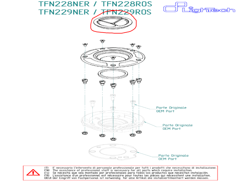 BOUCHON DE REMPLACEMENT POUR BOUCHON DE CARBURANT À VIS SEULEMENT | CODES TFN228NER TFN229NER TFN228ROS TFN229ROS