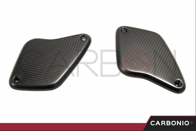 PAR DE TAPAS DE TAPA DE ACEITE DE FRENO DELANTERO + FRITOS. AUTOCLAVE DE CARBONO DUCATI DIAVEL