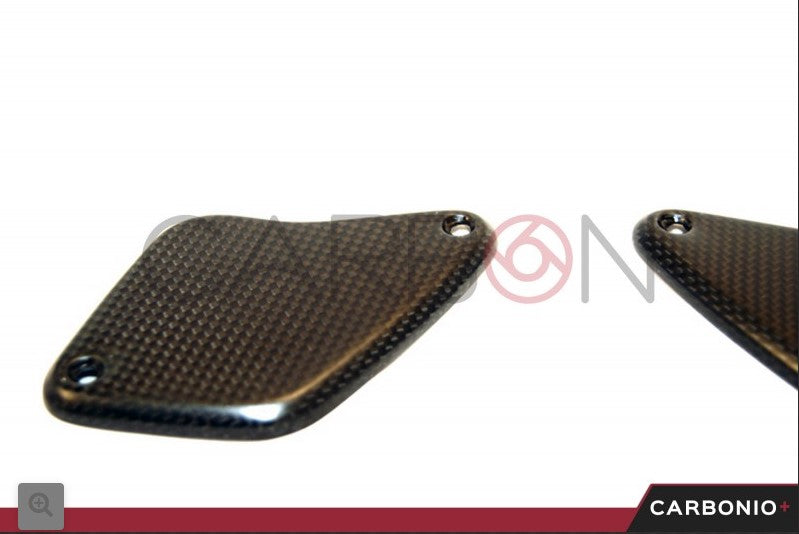 PAIRE DE COUVERCLE DE BOUCHON D'HUILE AVANT FENO. + EMBRAYAGE. AUTOCLAVE CARBONE DUCATI DIAVEL