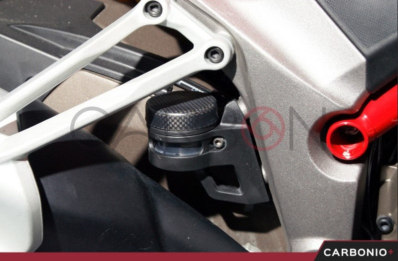 AUTOCLAVE CARBON HINTERE BREMSE ÖLBEHÄLTERDECKEL ABDECKUNG DUCATI DIAVEL UND MULTISTRADA 1200