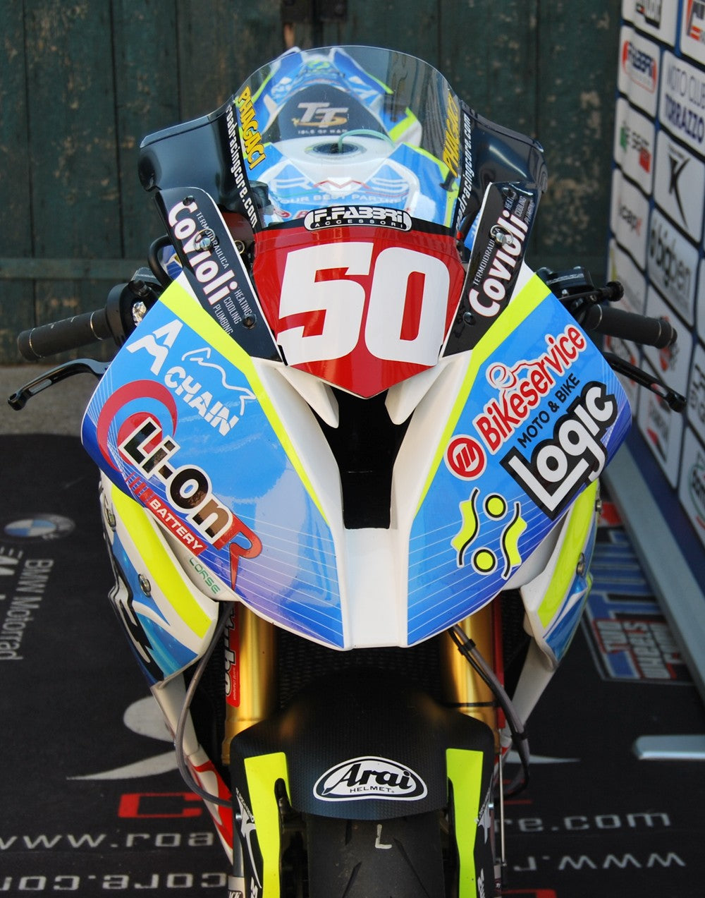 PARE-BRISE TRANSPARENT EN PLEXIGLAS F.FABBRI - TROPHÉE TOURISTIQUE TT BSBK GP DE Macao BMW S1000RR 2015 - 2018