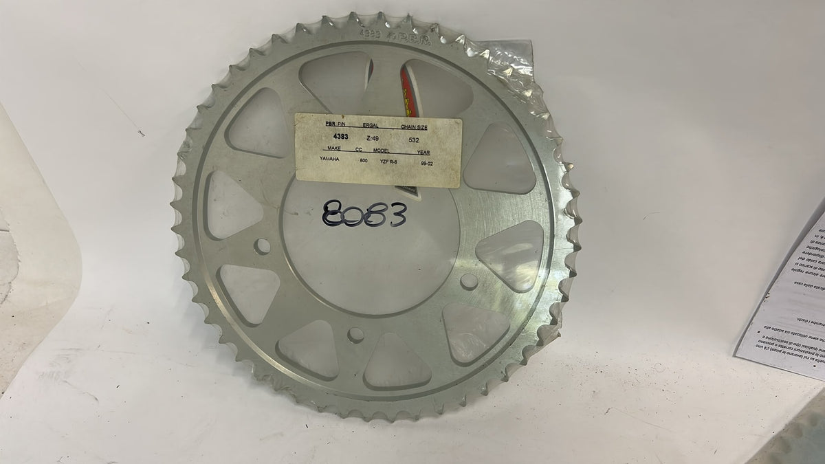 Corona trasmissione PBR 4383/8083 CORONA ERGAL 49 DENTI YAMAHA R6 199/2002 PASSO 532